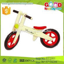 ET2001 Naturaleza madera color rojo mat balance juguetes bicicleta de madera